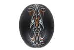 Orange/White/Gray Tribal Desert Glide Novelty Motorcycle Helmet