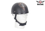 Orange/White/Gray Tribal Desert Glide Novelty Motorcycle Helmet