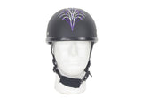 Electric Starlight Purple Novelty Motorcycle Helmet