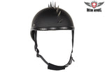 Flat Black Gladiator Novelty Motorcycle Helmet