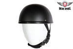 EZ Rider Novelty Flat Black Helmet With Y-Strap & Q-Release