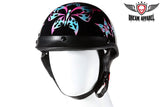 DOT Approved Helmet With Tribal Butterfly