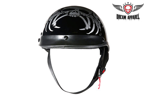 DOT Approved Spider & Skull Motorcycle Helmet