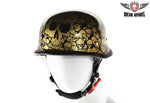 Gold Skull Graveyard German Novelty Helmet