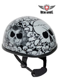 Gray Boneyard Eagle Novelty Helmet with Skulls
