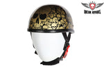 Gold Boneyard Eagle Novelty Helmet with Skulls