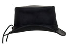 Black Leather Deadman Top Hat