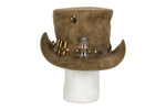 Brown Leather Deadman Top Hat