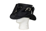 Black Leather Deadman Top Hat with Gun Holsters