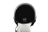 Shiny Black Finish DOT Approved Motorcycle Helmet