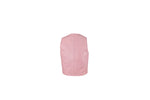 Kids Pink Leather Motorcycle Vest With Button Snap Closure