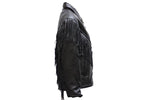 Women's Soft Leather Braided & Fringed Motorcycle Jacket