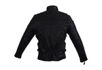 Women's Leather Racer Motorcycle Jacket With Double Reflector Stripes