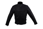 Women's Leather Racer Motorcycle Jacket With Double Reflector Stripes