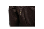 Womens Brown Motorcycle Jacket With Air Vents