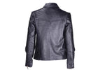 Women's Motorcycle Jacket With Zippered Cuffs