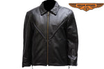 Women's Motorcycle Jacket With Braided Front & Back
