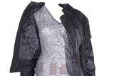 Women's Leather Jacket With Zipper Cuffs & Classic Collar