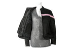 Womens Pink Stripe Textile Jacket