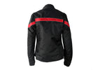 Womens Red Stripe Textile Jacket