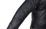 Women's Black Lambskin Jacket with Concealed Carry Pockets