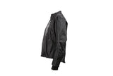 Womens Textile Motorcycle Jacket With Black Hoodie & Wings