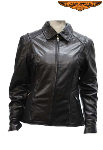 Womens Heavy Duty Leather Jacket