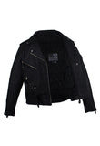 Womens Motorcycle Jacket With Half Belt