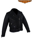 Womens Motorcycle Jacket With Half Belt