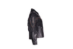Womens Motorcycle Jacket With Arrows & Fringes