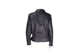 Womens Leather Jacket With Braid On Front & Back