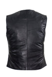 Womens Cowhide Leather Classic Style Vest
