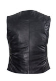 Womens Cowhide Leather Classic Style Vest