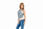 Womens Denim Vest With Nylon Lining