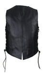 Womens Classic Style Longer Vest with Braid