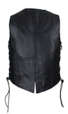 Womens Classic Style Longer Vest with Braid