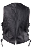 Womens Classic Style Longer Vest with Braid