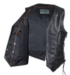 Womens Classic Style Longer Vest with Braid