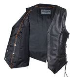 Womens Classic Style Longer Vest with Braid