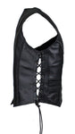 Womens Classic Style Longer Vest with Braid