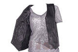 Womens Plain Leather Vest