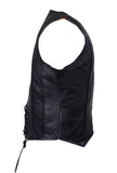 Womens Motorcycle Vest With Stylish Braid