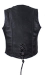 Womens Motorcycle Vest With Stylish Braid