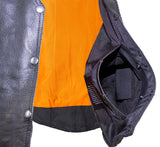 Womens Motorcycle Vest With Stylish Braid