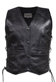 Womens Plain Leather Vest