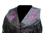 Women Purple Rose Inlay Vest