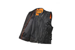 Women's Leather Tactical Motorcycle Vest