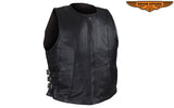 Women's Leather Tactical Motorcycle Vest