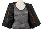 Womens Leather Motorcycle Tactical Vest