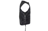 Womens Motorcycle Vest With Reflective Skulls